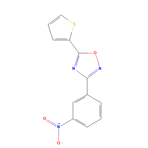 3-(3-NITROPHENYL)-5-(2-THIENYL)-1,2,4-OXADIAZOLE (CAS: 218144-79-7) - Related Chemical Product