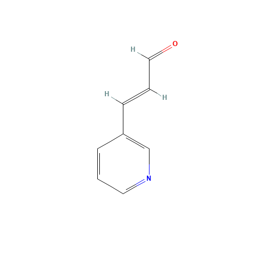 3-(3-PYRIDYL)ACROLEIN (CAS: 28447-15-6) - Chemical Structure and Molecular Formula 