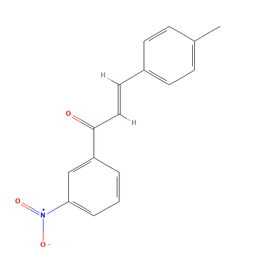 3-(4-METHYLPHENYL)-1-(3-NITROPHENYL)PROP-2-EN-1-ONE (CAS: 25870-68-2) - Chemical Structure and Molecular Formula 
