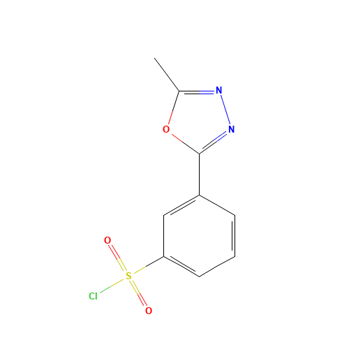 3-(5-METHYL-1,3,4-OXADIAZOL-2-YL)BENZENESULFONYL CHLORIDE (CAS: 388088-81-1) - Related Chemical Product