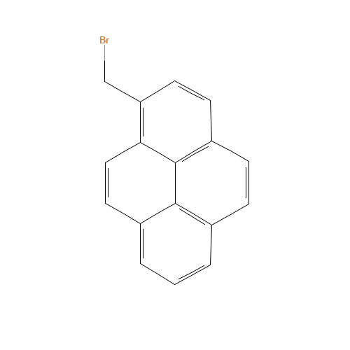 3-(BROMOMETHYL)PYRENE (CAS: 2595-90-6) - Chemical Structure and Molecular Formula 