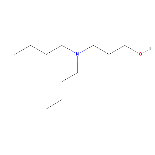 3-(DIBUTYLAMINO)-1-PROPANOL (CAS: 2050-51-3) - Chemical Structure and Molecular Formula 