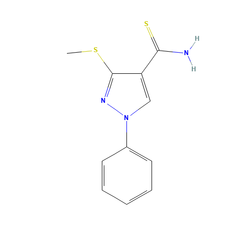 3-(METHYLTHIO)-1-PHENYL-1H-PYRAZOLE-4-CARBOTHIOAMIDE (CAS: 175203-73-3) - Related Chemical Product