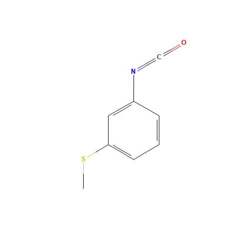 3-(METHYLTHIO)PHENYL ISOCYANATE (CAS: 28479-19-8) - Chemical Structure and Molecular Formula 