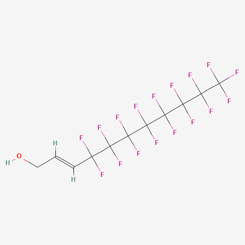 1H,1H,2H,3H-PERFLUOROUNDEC-2-EN-1-OL chemical structure 1H,1H,2H,3H-PERFLUOROUNDEC-2-EN-1-OL (CAS: 2340-84-3) - Chemical Structure and Molecular Formula