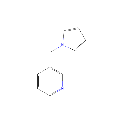 3-(PYRROL-1-YLMETHYL)PYRIDINE (CAS: 80866-95-1) - Chemical Structure and Molecular Formula 
