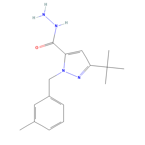 3-(TERT-BUTYL)-1-(3-METHYLBENZYL)-1H-PYRAZOLE-5-CARBOHYDRAZIDE (CAS: 306937-06-4) - Related Chemical Product