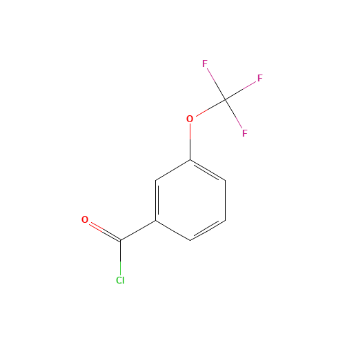 3-(TRIFLUOROMETHOXY)BENZOYL CHLORIDE (CAS: 86270-03-3) - Chemical Structure and Molecular Formula 