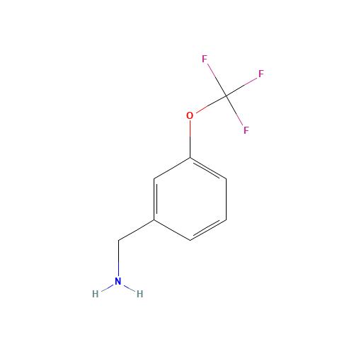 3-(TRIFLUOROMETHOXY)BENZYLAMINE (CAS: 93071-75-1) - Chemical Structure and Molecular Formula 