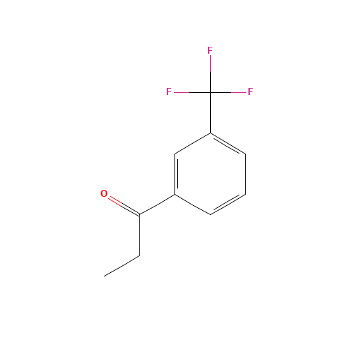 3'-(TRIFLUOROMETHYL)PROPIOPHENONE (CAS: 1533-03-5) - Chemical Structure and Molecular Formula 