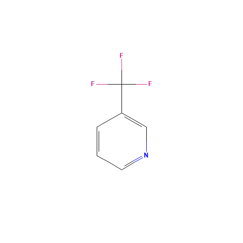 3-Trifluoromethylpyridine (CAS: 3796-23-4) - Chemical Structure and Molecular Formula 