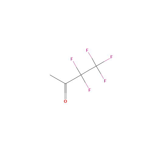 3,3,4,4,4-PENTAFLUOROBUTAN-2-ONE (CAS: 374-41-4) - Chemical Structure and Molecular Formula 