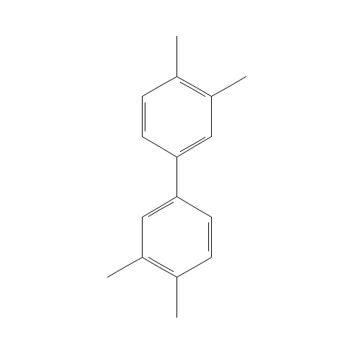 3,3',4,4'-TETRAMETHYLBIPHENYL (CAS: 4920-95-0) - Chemical Structure and Molecular Formula 