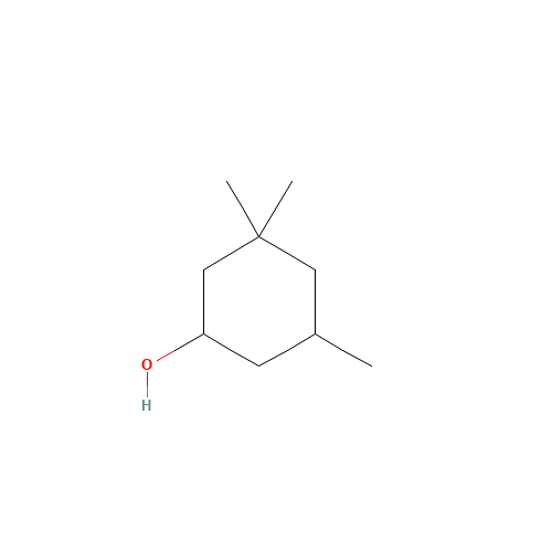 3,3,5-Trimethylcyclohexanol (CAS: 116-02-9) - Chemical Structure and Molecular Formula 