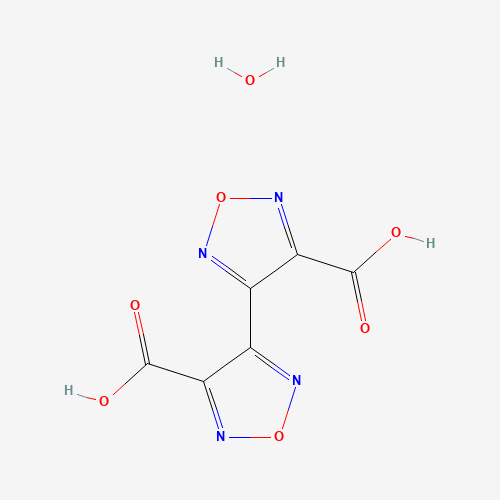 3,3'-DICARBOXY-4,4'-DIFURAZAN HYDRATE chemical structure 3,3'-DICARBOXY-4,4'-DIFURAZAN HYDRATE (CAS: 306935-61-5) - Chemical Structure and Molecular Formula