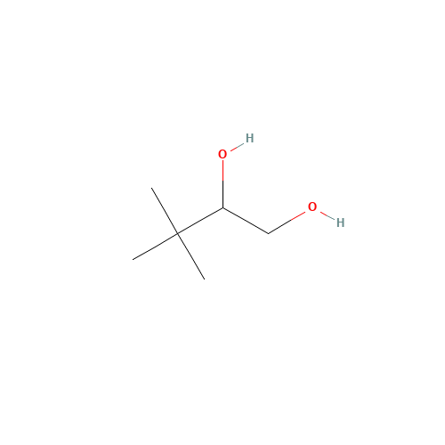 3,3-DIMETHYL-1,2-BUTANEDIOL (CAS: 59562-82-2) - Chemical Structure and Molecular Formula 
