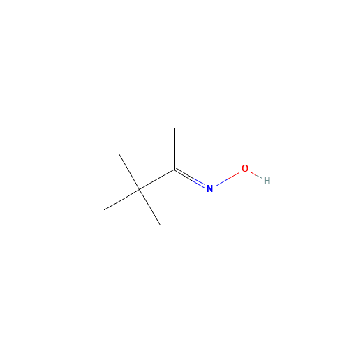 PINACOLONE OXIME (CAS: 2475-93-6) - Chemical Structure and Molecular Formula 