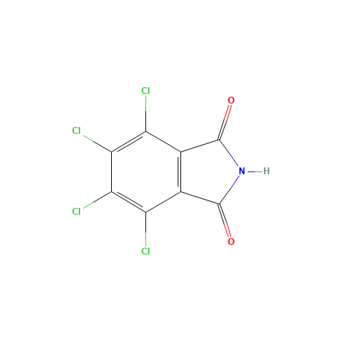 Tetrachlorophthalimide (CAS: 1571-13-7) - Chemical Structure and Molecular Formula 