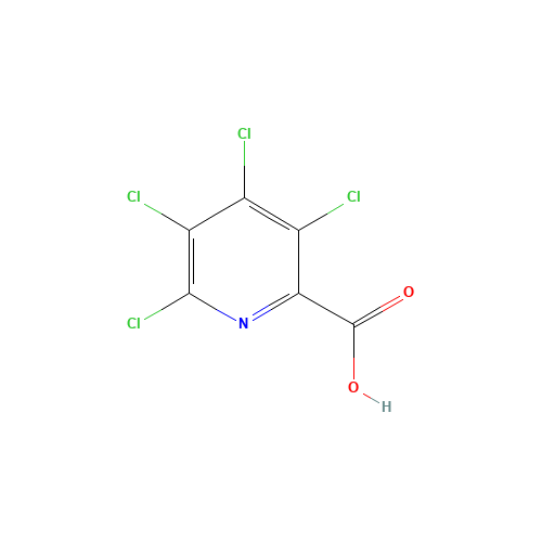 Tetrachloropyridine-2-carboxylic acid (CAS: 10469-09-7) - Chemical Structure and Molecular Formula 