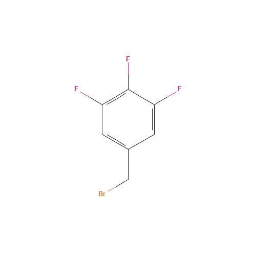 3,4,5-TRIFLUOROBENZYL BROMIDE (CAS: 220141-72-0) - Chemical Structure and Molecular Formula 