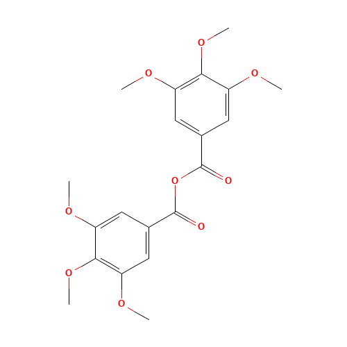 3,4,5-TRIMETHOXYBENZOIC ANHYDRIDE (CAS: 1719-88-6) - Chemical Structure and Molecular Formula 