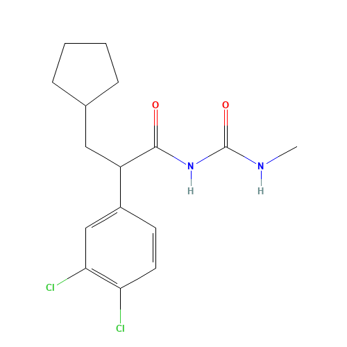 3,4-Dichloro-alpha-(cyclopentylmethyl)-N-((methylamino)carbonyl)benzeneacetamide (CAS: 300354-43-2) - Related Chemical Product