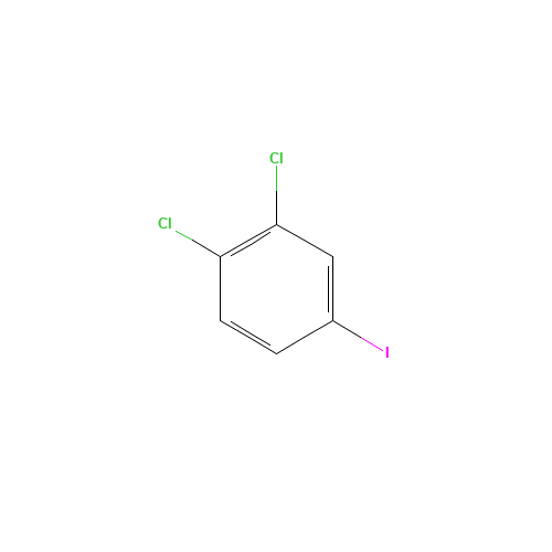 3,4-Dichloroiodobenzene (CAS: 20555-91-3) - Chemical Structure and Molecular Formula 