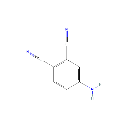 4-Aminophthalonitrile (CAS: 56765-79-8) - Chemical Structure and Molecular Formula 