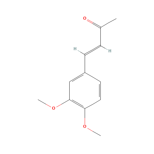 3,4-DIMETHOXYBENZYLIDENEACETONE (CAS: 15001-27-1) - Chemical Structure and Molecular Formula 