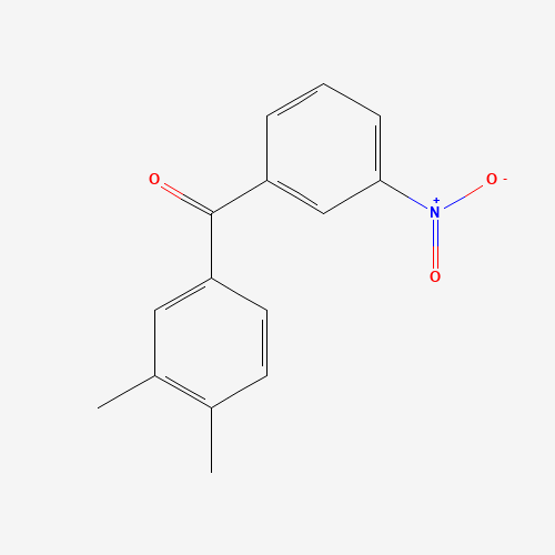 3,4-DIMETHYL-3'-NITROBENZOPHENONE (CAS: 42187-33-7) - Chemical Structure and Molecular Formula 
