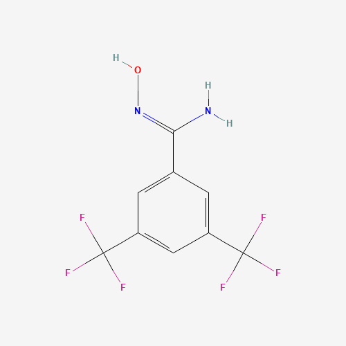 3,5-BIS(TRIFLUOROMETHYL)BENZAMIDOXIME chemical structure 3,5-BIS(TRIFLUOROMETHYL)BENZAMIDOXIME (CAS: 72111-09-2) - Chemical Structure and Molecular Formula