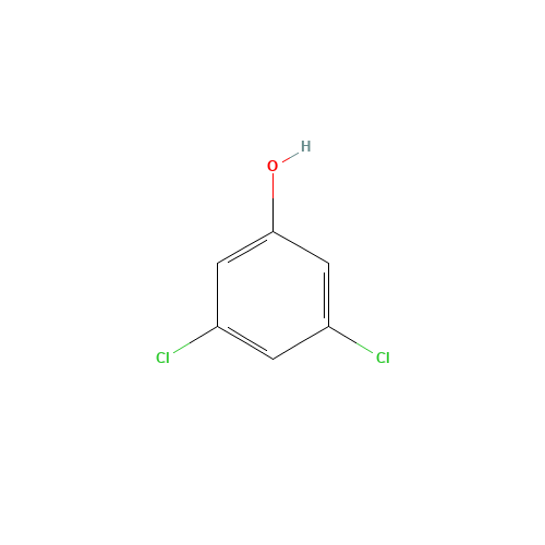 3,5-Dichlorophenol (CAS: 591-35-5) - Chemical Structure and Molecular Formula 