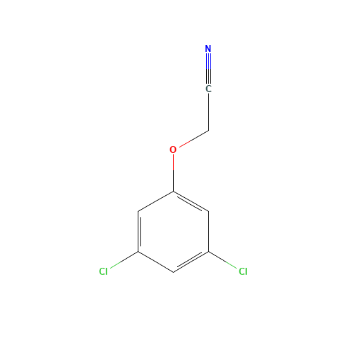 2-(3,5-DICHLOROPHENOXY)ACETONITRILE (CAS: 103140-12-1) - Chemical Structure and Molecular Formula 