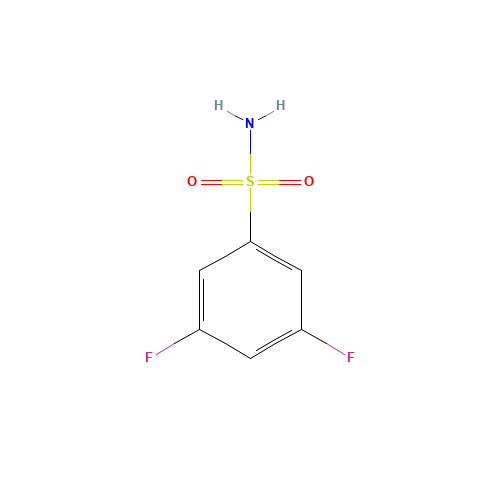 3,5-DIFLUOROBENZENESULFONAMIDE (CAS: 140480-89-3) - Chemical Structure and Molecular Formula 