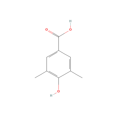 4-Hydroxy-3,5-dimethylbenzoic acid (CAS: 4919-37-3) - Chemical Structure and Molecular Formula 