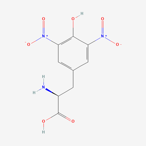 3,5-DINITRO-L-TYROSINE MONOHYDRATE (CAS: 17360-11-1) - Chemical Structure and Molecular Formula 