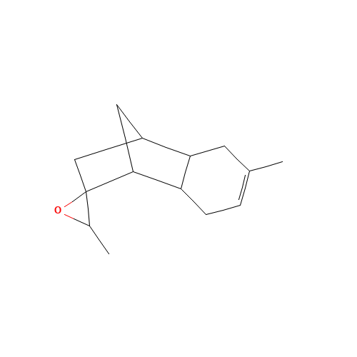 3,4,4a,5,8,8a-hexahydro-3',6-dimethylspiro[1,4-methanonaphthalene-2(1H),2'-oxirane] (CAS: 41723-98-2) - Chemical Structure and Molecular Formula 