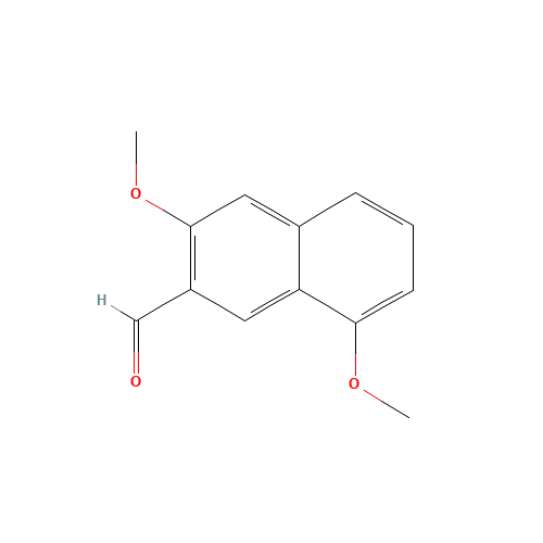 3,8-DIMETHOXY-2-NAPHTHALDEHYDE (CAS: 374538-05-3) - Chemical Structure and Molecular Formula 