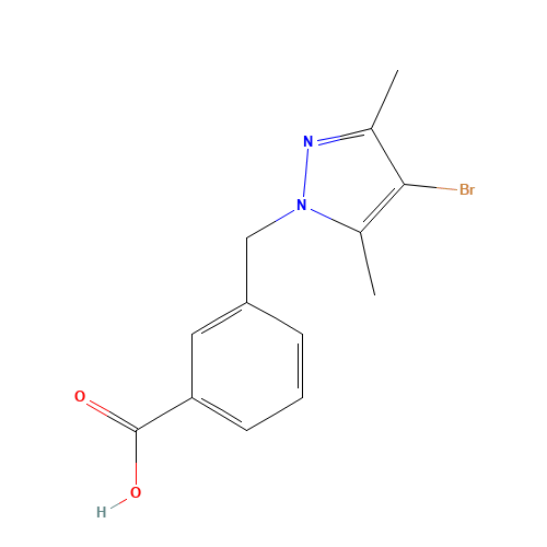 3-(4-BROMO-3,5-DIMETHYL-PYRAZOL-1-YLMETHYL)-BENZOIC ACID (CAS: 175203-24-4) - Related Chemical Product