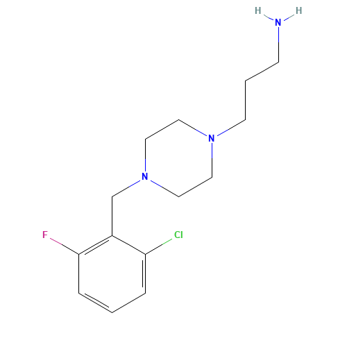 3-[4-(2-CHLORO-6-FLUOROBENZYL)PIPERAZINO]PROPYLAMINE (CAS: 306934-74-7) - Related Chemical Product
