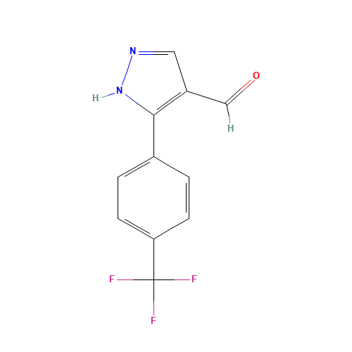3-[4-(TRIFLUOROMETHYL)PHENYL]-1H-PYRAZOLE-4-CARBALDEHYDE (CAS: 306936-65-2) - Related Chemical Product
