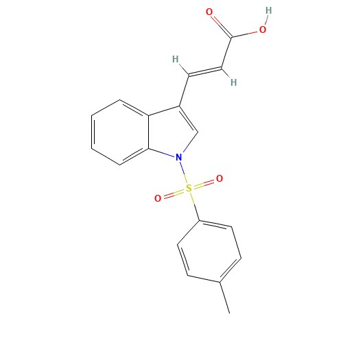 3-(1-[(4-METHYLPHENYL)SULFONYL]-1H-INDOL-3-YL)ACRYLIC ACID (CAS: 298187-97-0) - Related Chemical Product