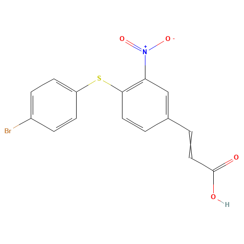 3-[4-[(4-BROMOPHENYL)THIO]-3-NITROPHENYL]ACRYLIC ACID (CAS: 175278-55-4) - Related Chemical Product