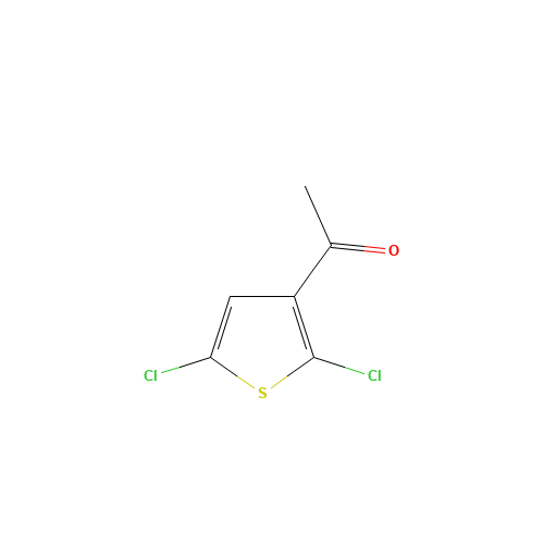 3-Acetyl-2,5-dichlorothiophene (CAS: 36157-40-1) - Chemical Structure and Molecular Formula 