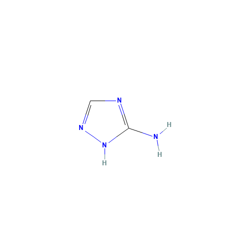 Triazol-3-amine (CAS: 61-82-5) - Chemical Structure and Molecular Formula 