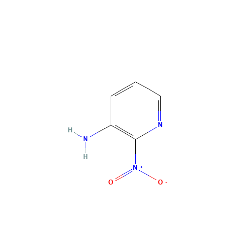 2-Nitro-3-pyridinamine (CAS: 13269-19-7) - Chemical Structure and Molecular Formula 