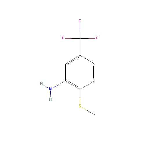 3-AMINO-4-(METHYLTHIO)BENZOTRIFLUORIDE (CAS: 207974-07-0) - Chemical Structure and Molecular Formula 