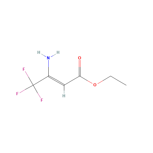 Ethyl 3-amino-4,4,4-trifluorocrotonate (CAS: 372-29-2) - Chemical Structure and Molecular Formula 