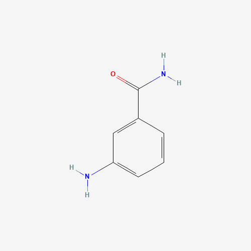 3-Aminobenzamide (CAS: 3544-24-9) - Chemical Structure and Molecular Formula 