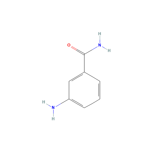 3-Aminobenzamide (CAS: 3544-24-9) - Chemical Structure and Molecular Formula 